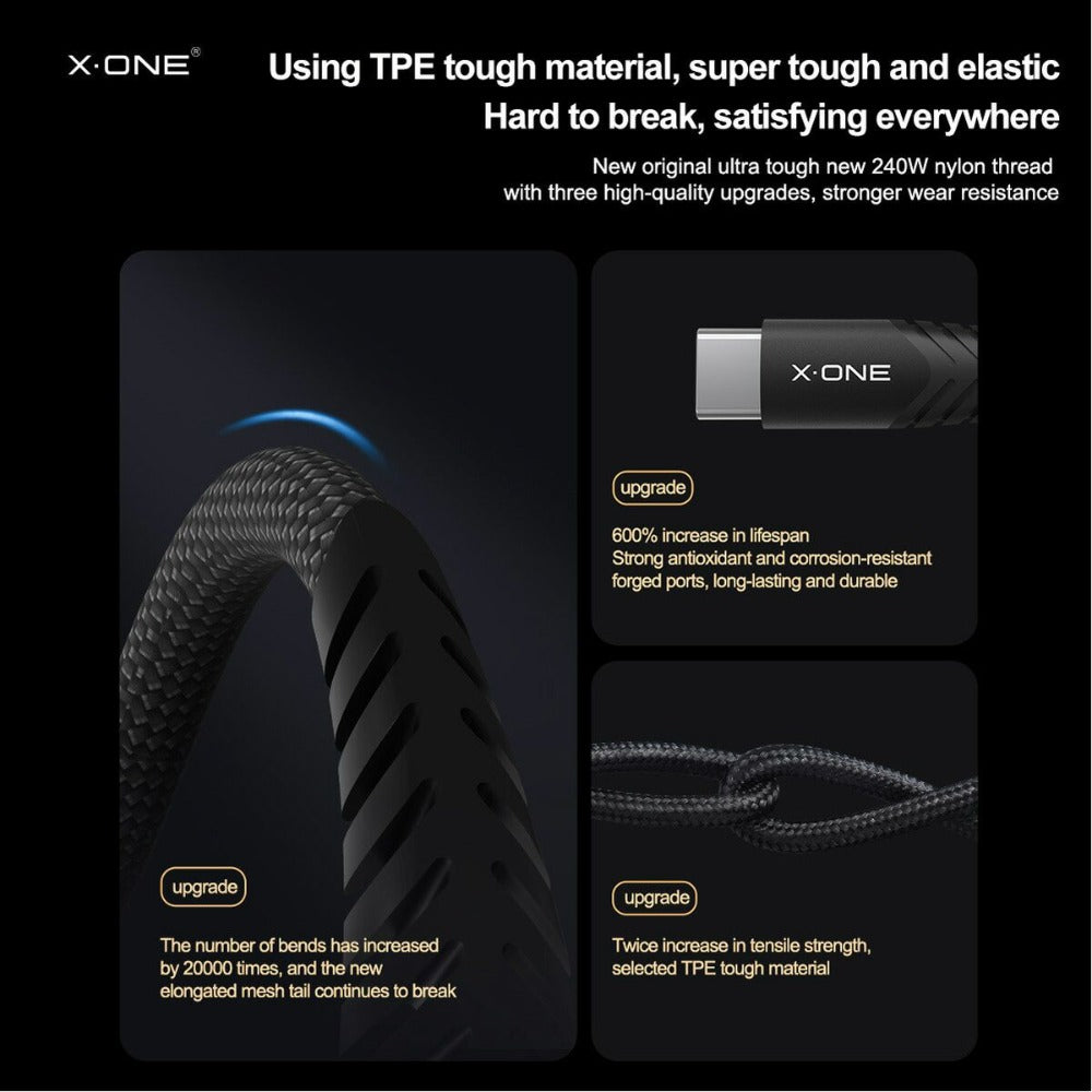 New 240W Dual Type-C Fast Charging Cables